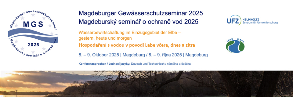 Header banner for the conference: Magdeburger Gewässerschutzseminar 2025. This goes from 8 October 2025 to 9 October 2025 in Magdeburg.